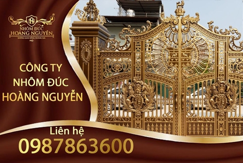 Cổng buckingham trưng bày tại chi nhánh TP.Hồ Chí Minh - Cổng Nhôm Đúc Hoàng Nguyễn