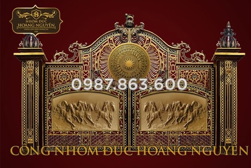 Lắp đặt cổng nhôm đúc SIÊU KHỦNG tại Long Khánh - Đồng Nai ★ Cổng Nhôm Đúc Hoàng Nguyễn
