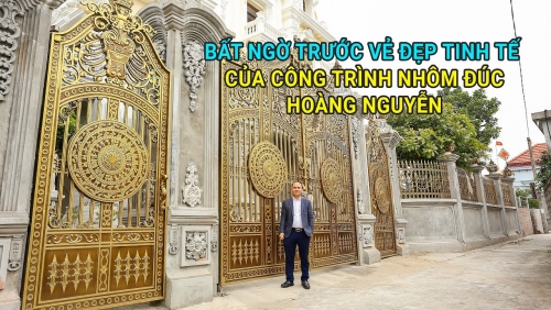 Choáng ngợp với lâu lâu đài 100 tỷ tại Thái Hà - Thái Thụy - Thái Bình ★ Nhôm Đúc Hoàng Nguyễn