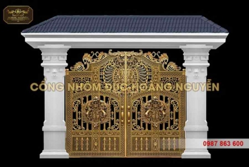 5 mẫu cổng biệt thự nhôm đúc Hà Nội không thể bỏ qua 2021