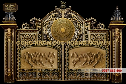 Cổng nhôm đúc trống đồng – Lưu giữ văn hóa Việt