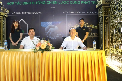 Lễ ký kết Hợp tác định hướng đối tác chiến lược cùng phát triển với Công ty Cổ phần Thiết Kế Home Việt