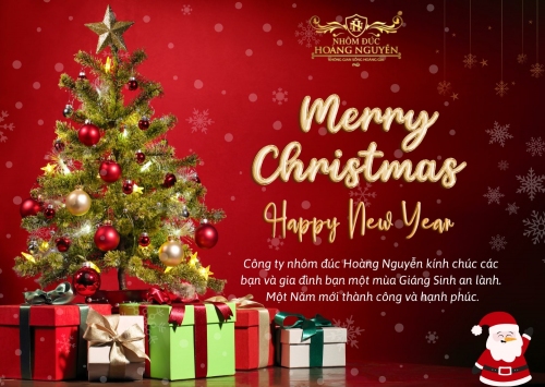 Nhôm đúc Hoàng Nguyễn chúc mừng Giáng Sinh và năm mới