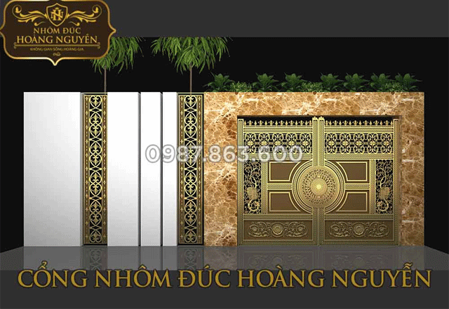 Cổng biệt thự nhôm đúc Hoàng Nguyễn – Sự lựa chọn số 1