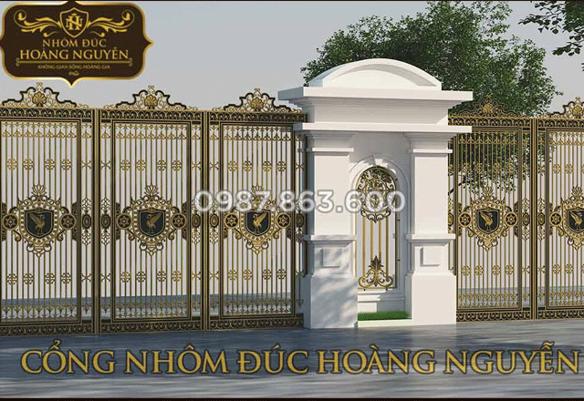 4 điểm cộng cực lớn của cổng nhôm đúc đẹp Hoàng Nguyễn